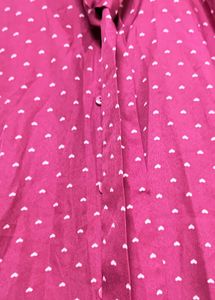 Pink Polka Dot Sleeveless Top
