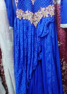 Heavy Party Wear Gown - Blue 💙