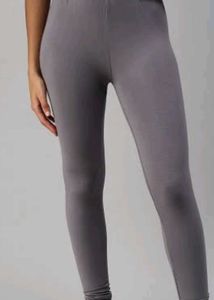 Grey Cotton Leggings