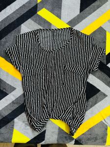 Striped Short Sleeve Top