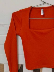 Orange Crop Top