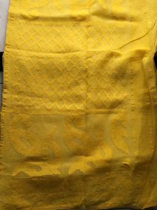 Elegant Yellow Jamdani cotton Saree