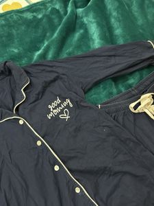 Navy Blue Pajama Set
