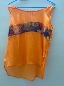 Floral Print Sleeveless Top