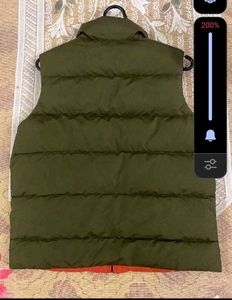 🐉 dual Olive &amp; tangerine Puffer Vest