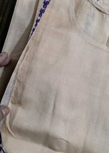 Embroidered Kurta In Silk