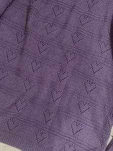 Lavender Knit Pullover