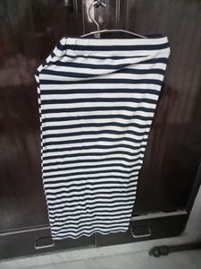 Cotton Hoisery Straight Long Skirt