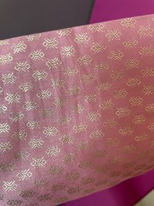 Brand New Pink Kurta Set With Gold Foil Print