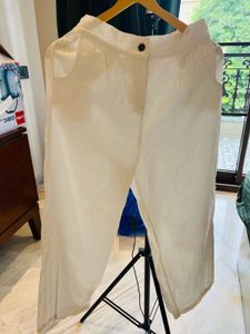 White Straight Pants