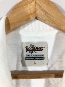 (Roadster) White Casual Polo T-Shirt(Men’s)