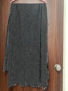 Black & White Dotted Stole