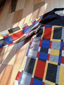 Colorful Patterned Long Sleeve Top