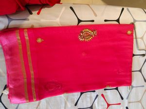 Elegant Pink Saree