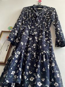 Floral Korean Midi Dress
