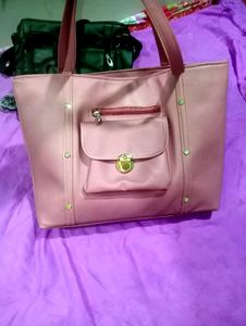 Pink Tote Bag