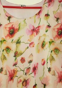 Floral Print Tunic Top