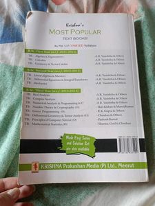 Bsc 2nd Year Mathematics Book  For CCS University