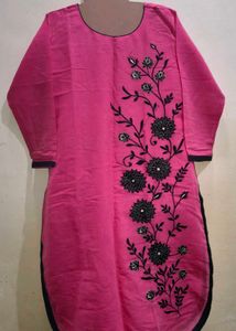 XXL Pink &amp; Black  Only Kurta