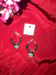 H&M Beaded Hoop Earrings