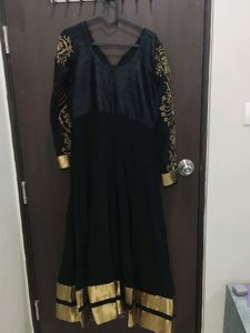 Beautiful Black Georgette Anarkali Dress