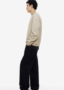 H&M Beige Relaxed Fit SweatShirt