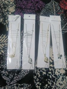 Pendant Necklaces Set 4 Psc