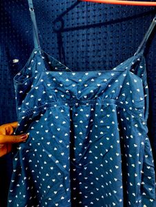 cute heart patterned dress🩵