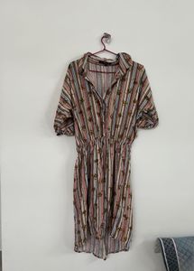 Striped Shirt Dress
