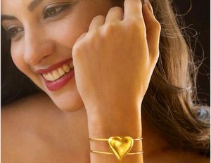 Anti Turnish Golden Colour Heart Bracelet
