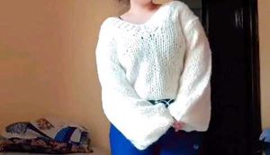 Cozy White Knit Sweater