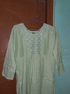 Green Embroidered Top - XL