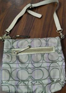 Coach Plaid Crossbody Bag