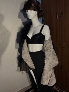 Faux Fur Trim Jacket