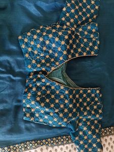 Peacock Blue Saree