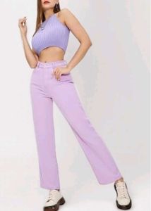 Lilac/ Lavender Straight Leg Jeans