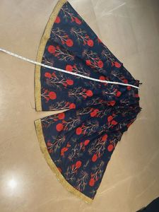 Elegant Navy Blue Floral Kurta Set