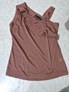 Ruffled One-Shoulder Top