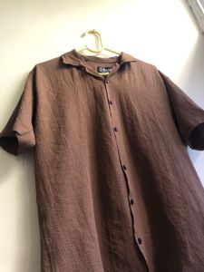 Brown Short Sleeve Shirt