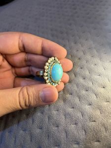 Turquoise Diamond Ring