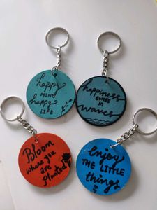 Hand-Painted Landscape Keychains