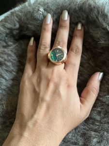 Emerald Watch Ring