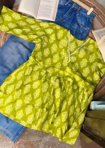 Color Block Button-Down Shirt
