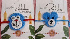 Cute Crochet Rakhi Set