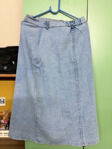 Midi Denim Skirt