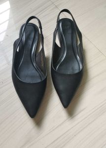 H&M Black Slingback Flats