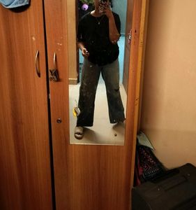 torned denim jean