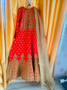 Gajri With Golden Color Gaune Dress