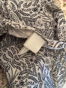 Black and white floral Printed Midi dress