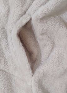 Unisex Zip-up Fleece Jacket Cream